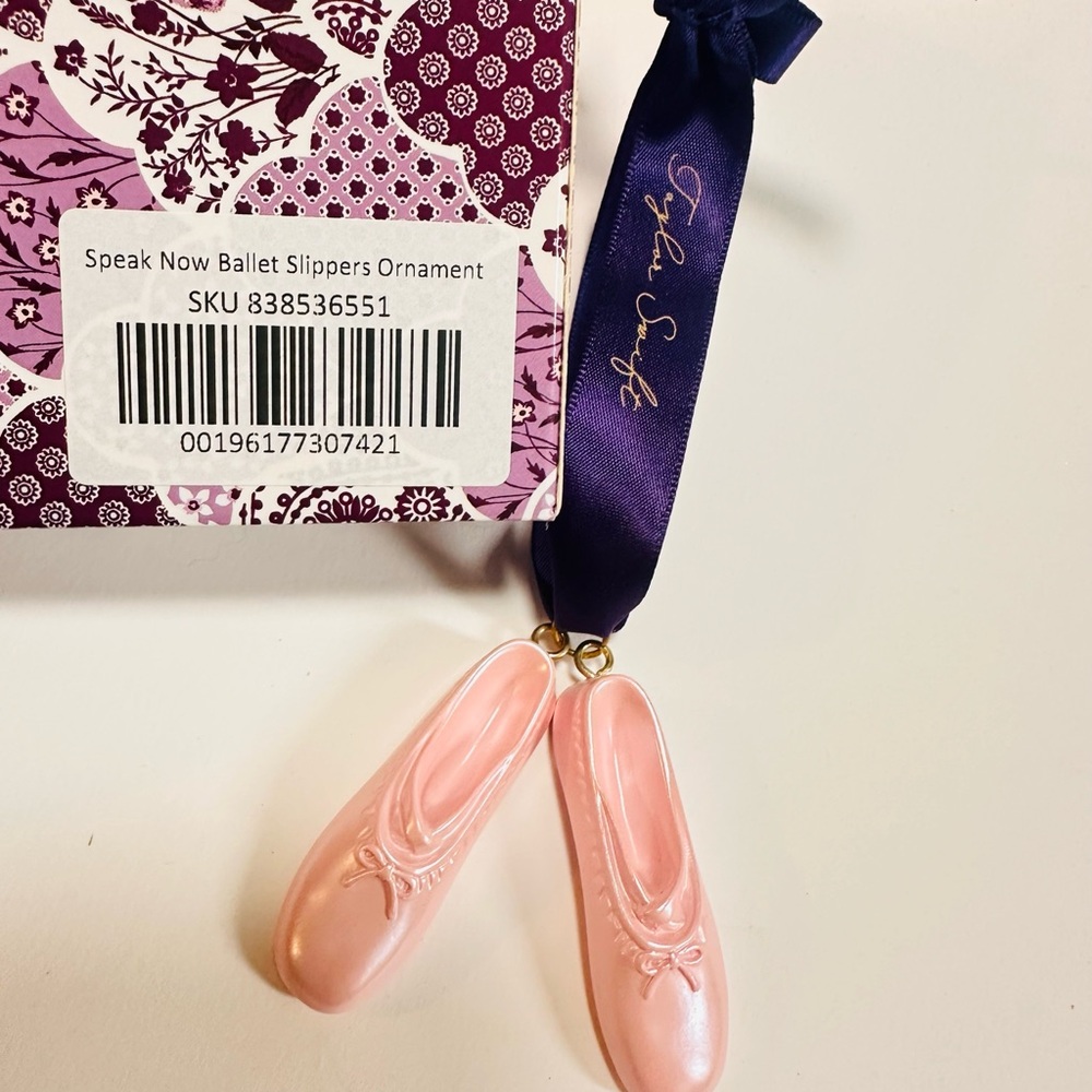 Taylor Swift Pink Ballet Slippers Ornament